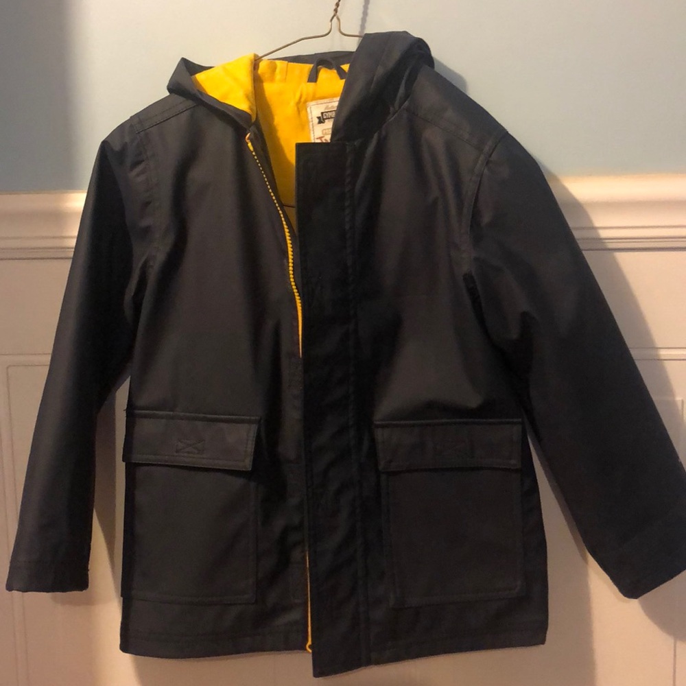 COPY - Navy Blue Hooded Raincoat